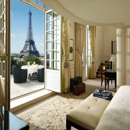 terrace with the view of EIFFEL Tower